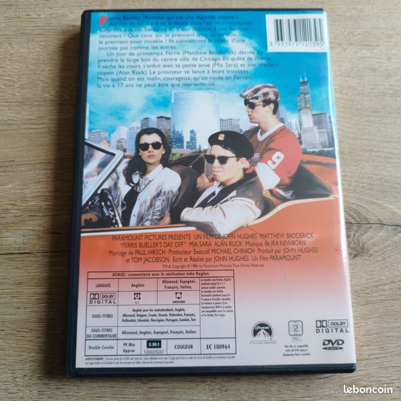 DVD la Folle journée de Ferris Bueller (image 2)