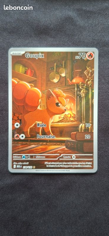 Carte Pokémon Goupix 138 Ar Méga Évolution meg 138/132 me1 near mint (image 1)