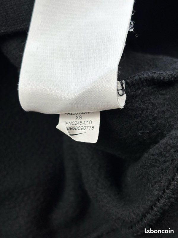 Pull Nike noir coupe big logo brodé solo swoosh - S (image 6)