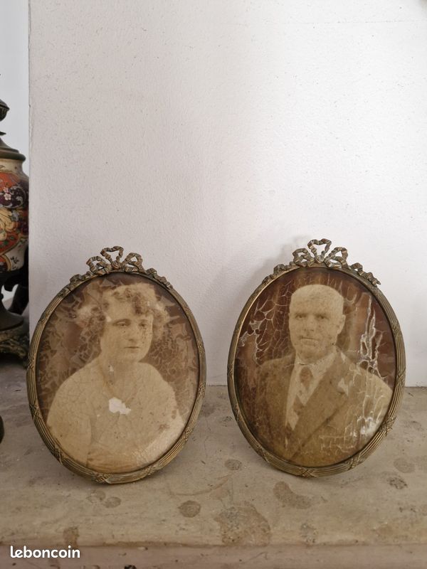 Cadres anciens avec portraits (image 1)