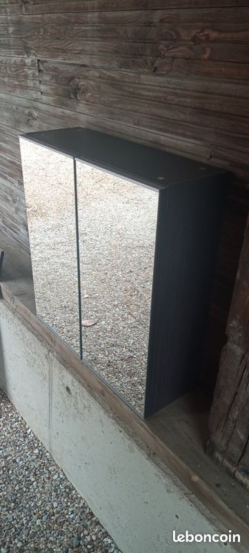 Armoire murale salle de bain avec 2 portes miroirs (image 5)