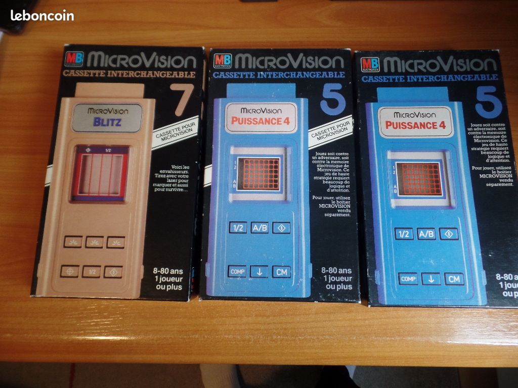 Jeu MB MICROVISION – Puissance 4 N°5 – Rare ! Avec Boîte Et Notice – Français