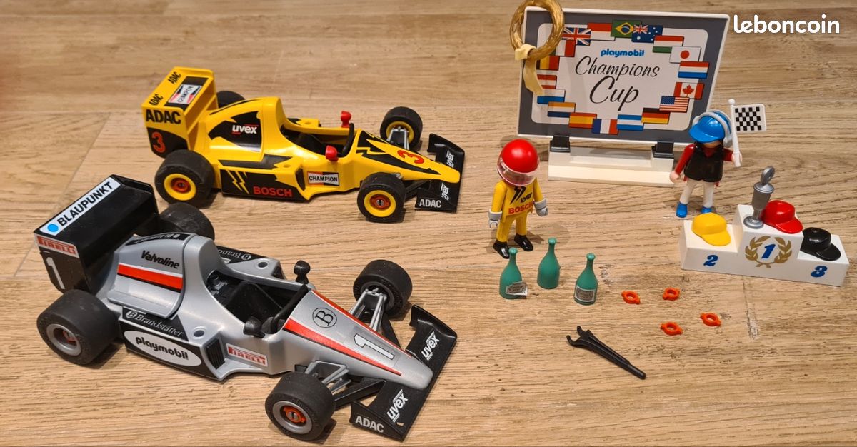 Figurine Playmobil Formule 1 Pilote Custom - Occasion - Thème Chevaliers Et Château
