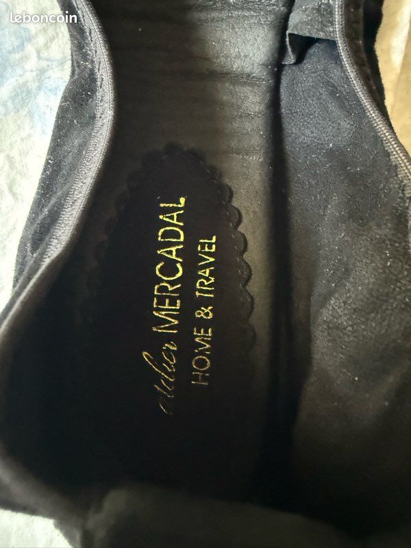 Ballerines luxes Home travel noires argent Atelier Mercadal (image 3)