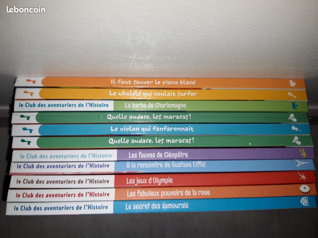 Livres McDonald le ukulélé, piano, Charlemagne, les maracas, le violon, Eiffel, Cléopâtre, Samouraïs (image 2)
