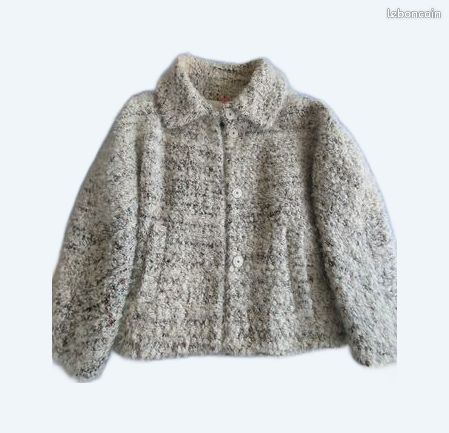 Veste Marque 1.2.3 Paris En Laine Et Mohair - Taille S - Occasion Très Bon état