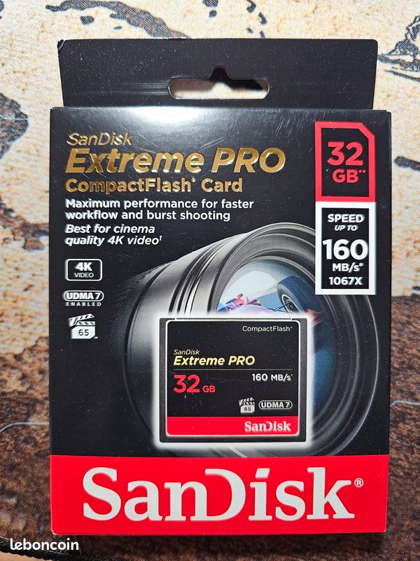 Carte mémoire SanDisk Extreme PRO 32 Go
