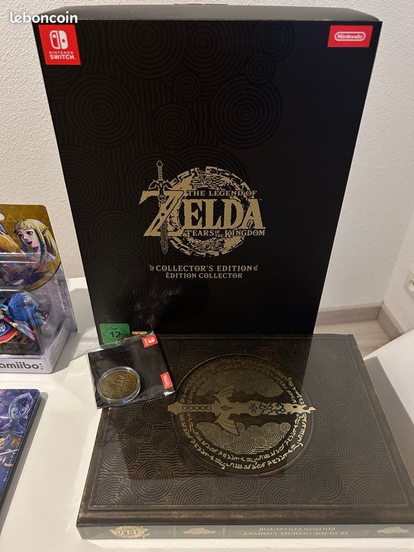 Zelda Tears Of The Kingdom Switch + Guide Collector - Édition Très Bon état
