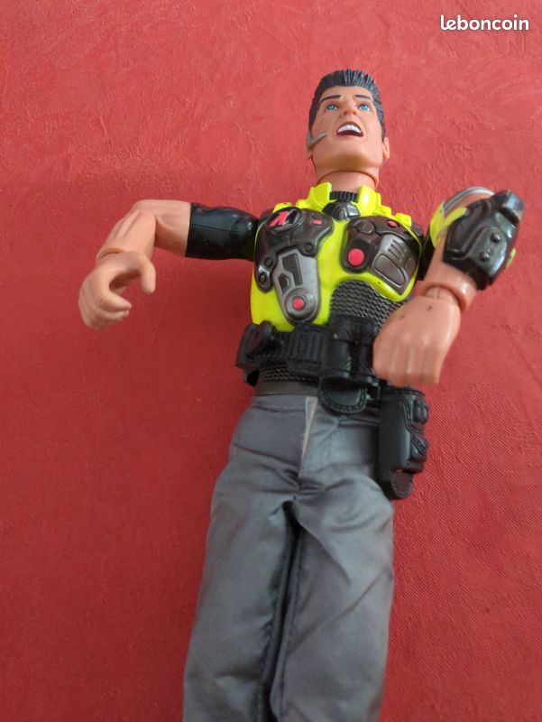 Moto Jaune Action Man Hasbro - Année 2000 - Figurine Incluse - Occasion