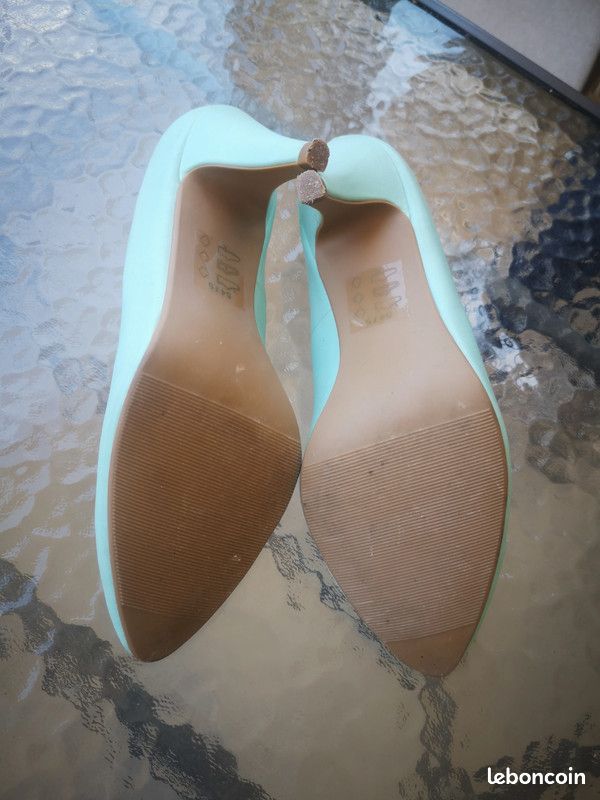 Escarpins Nine West 'Aqua' - Talons Hauts Vert Menthe - Taille US 6 - Neuf Avec Boîte