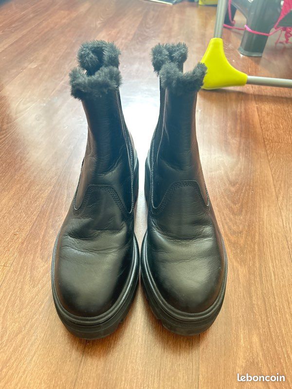 Boots Femme Bottines Bleu Marine Chaussea Boots Noires Femme 36