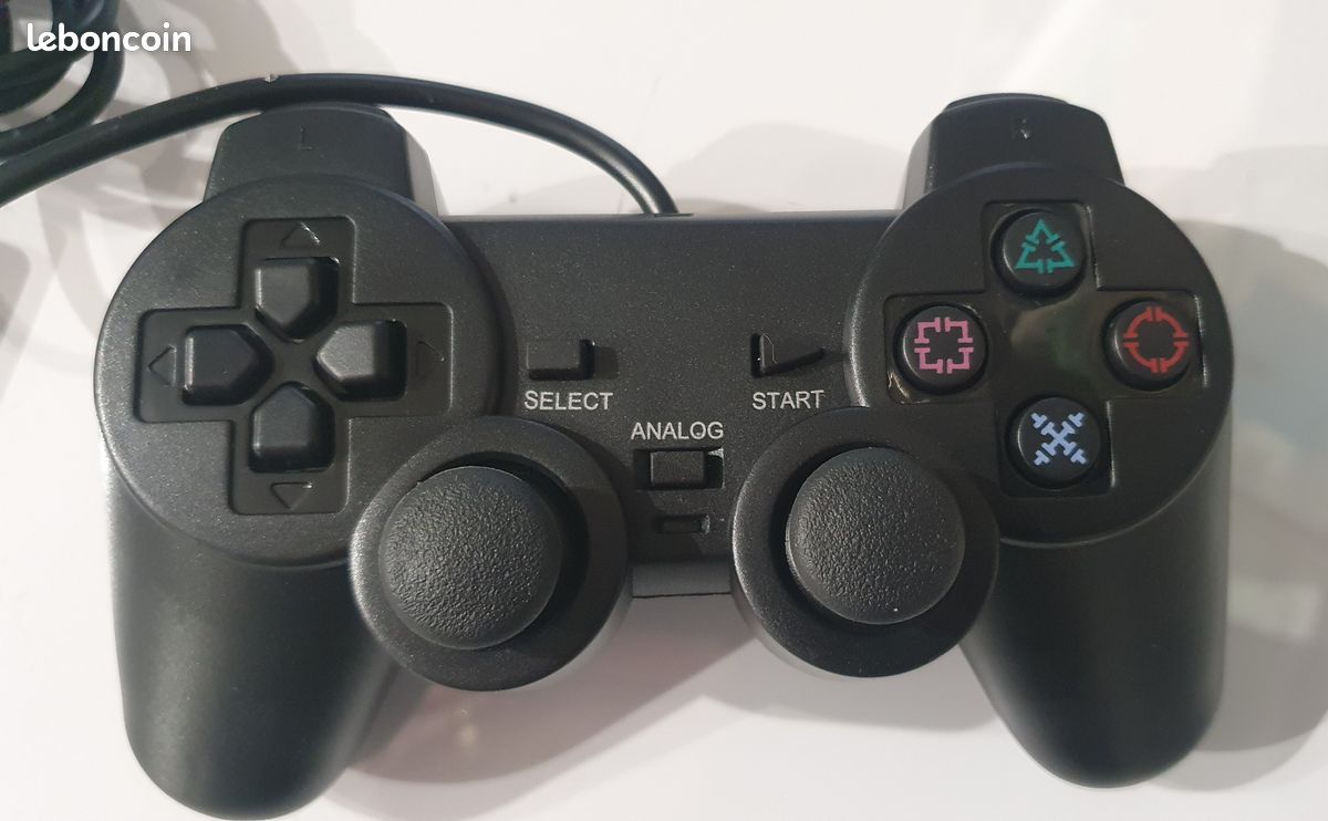 Manette playstation 2 générique noire NEUVE (image 2)