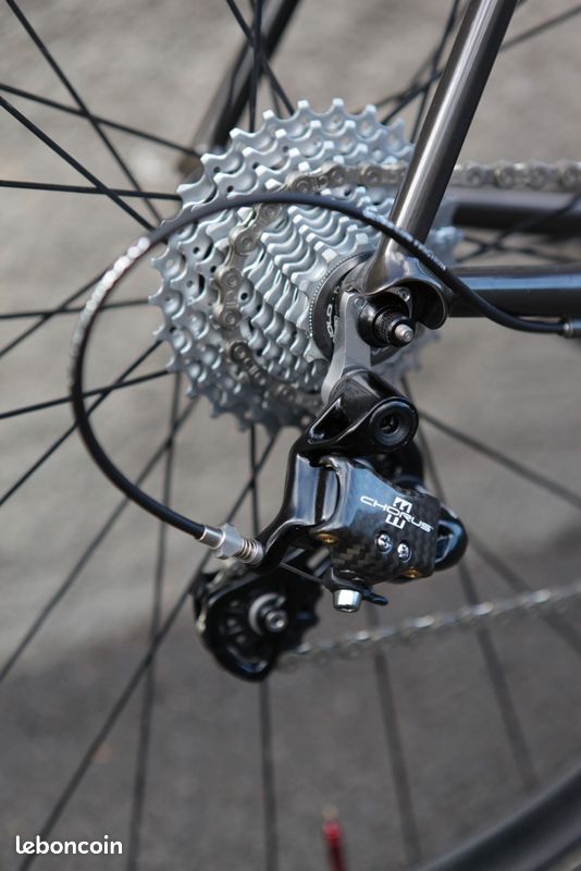 Cadre Et Fourche CYFAC Reynolds 953 INOX – Vélo De Route Course Taille 54 Blanc