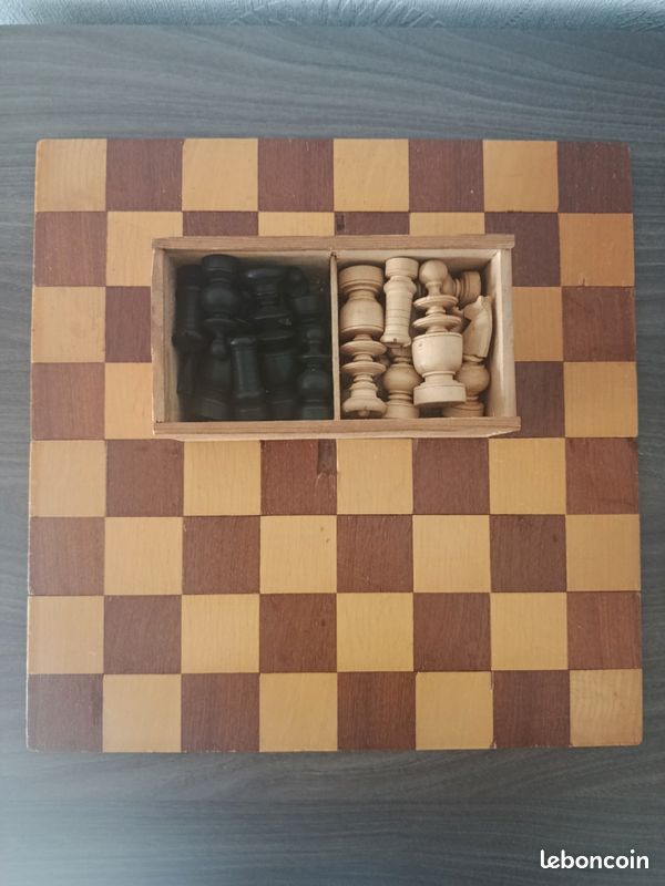 Jeu D'échecs Ancien Style Régence - Roi 6,3 Cm - Pion 2,5 Cm - Bois