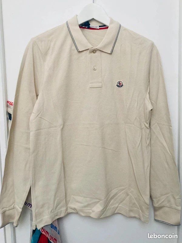 Moncler polo à manches longues avec logo iconic homme S Vêtements