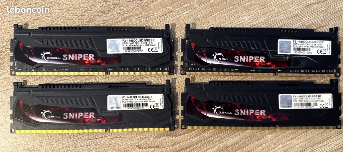 Mémoire RAM / G.SKILL SNIPER - DDR3 16Go (image 1)
