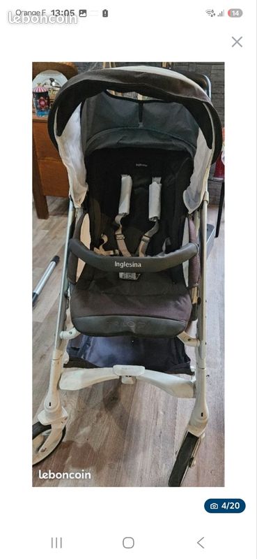 Ensemble poussette, landeau et cosy Inglesina (image 4)