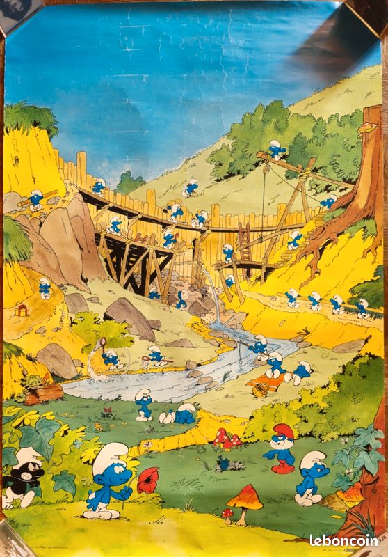 Pichet Schtroumpf Vintage 1984 Par Belokapi - Collection Peyo