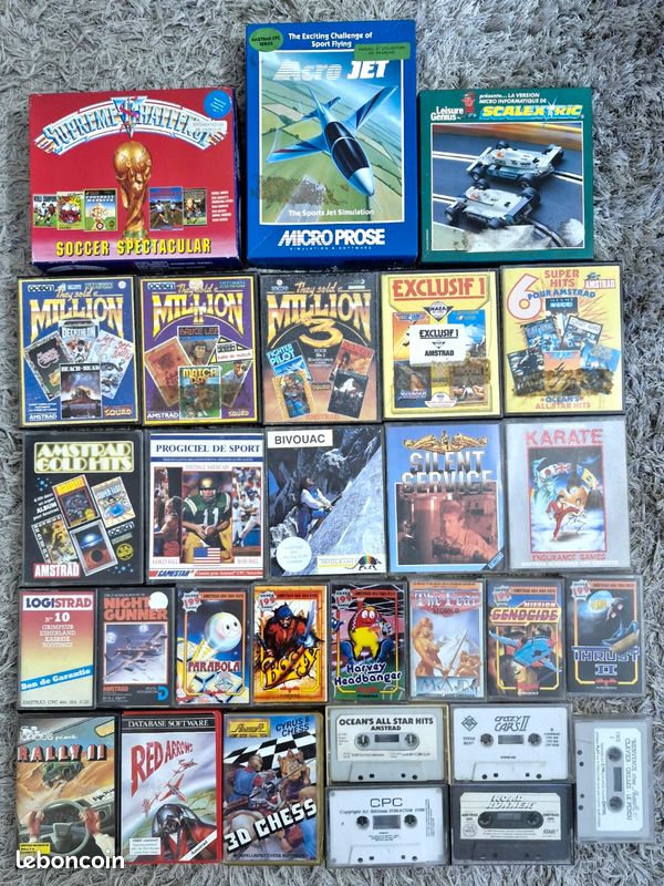 Jeu Amstrad CPC cassette : compilation 5 jeux TNT