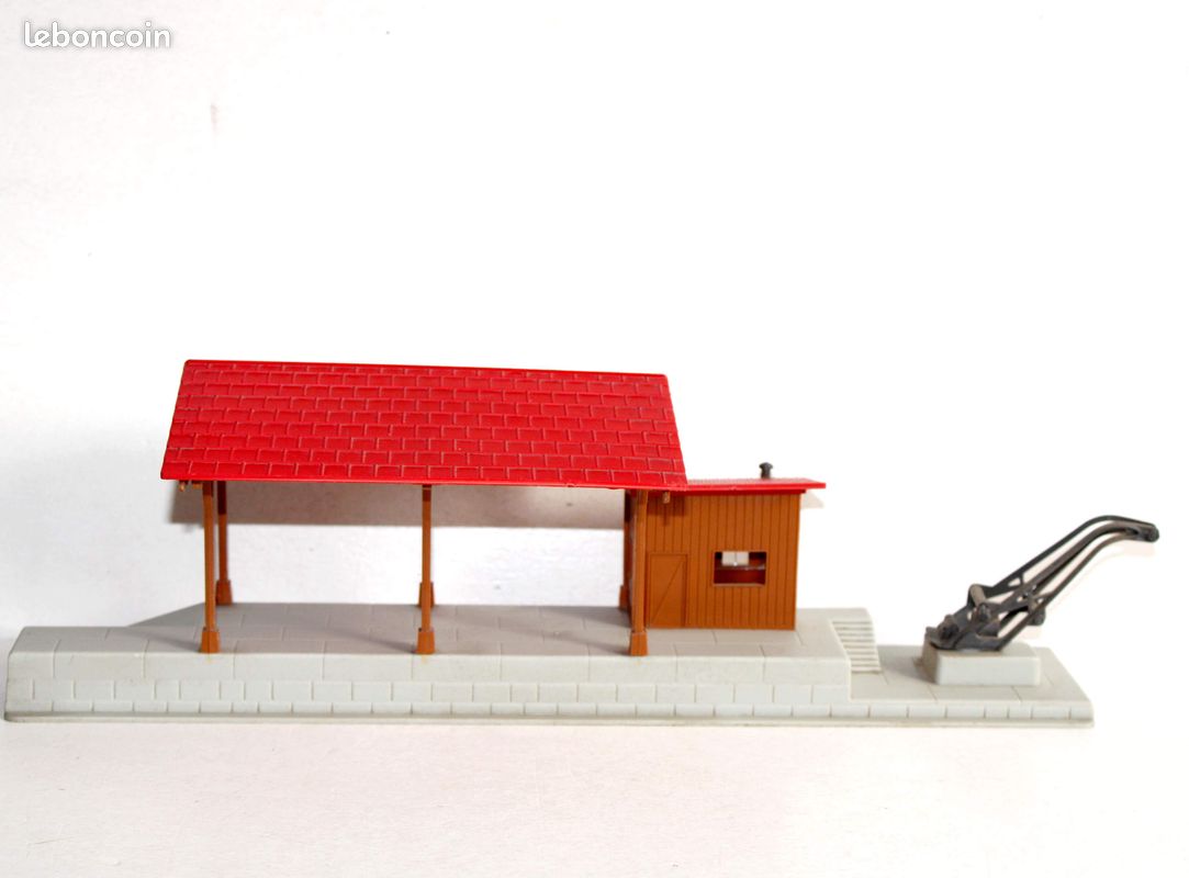 Hornby triang ho 6902 maquette gare de marchandise quai avec grue, diorama decor / neuf (image 2)
