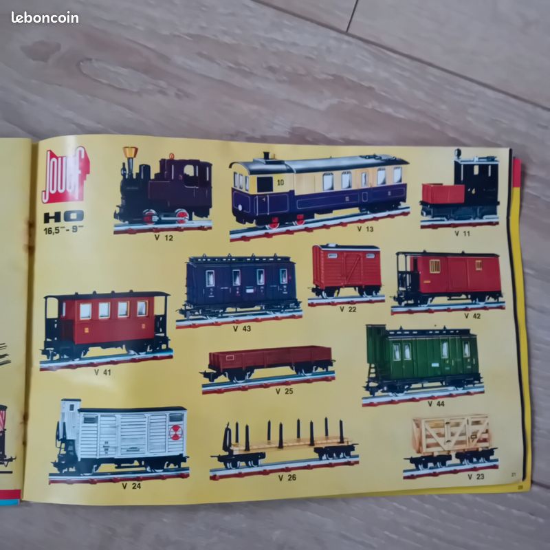 JOUEF HO , lot de 3 catalogues années 1960 et 1970 en français + plan