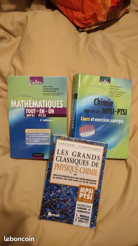 Livres de classes prépa MPSI (image 1)