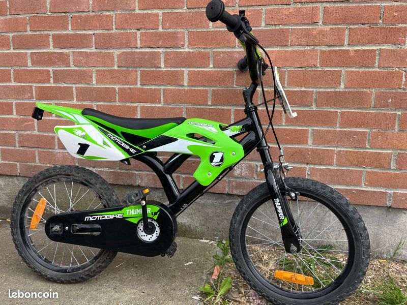 Motocross Velo Moto 18 Pouces Bicycle Velo Moto Cross Kids Bike