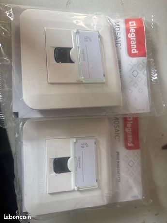 Lot De 10 Prises RJ45 Legrand Mosaïc – Neuves Complètes