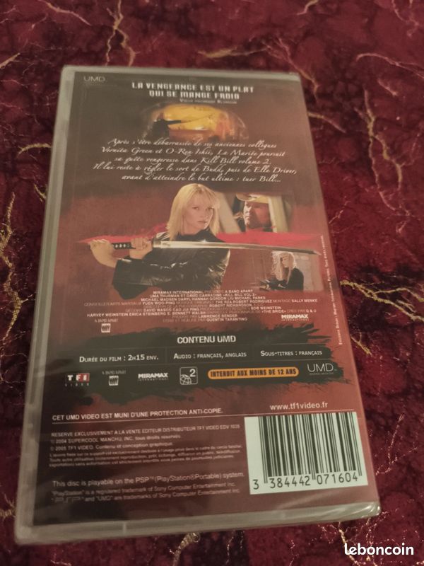 FILM KILL BILL VOLUME 2 II QUENTIN TARANTINO UMD VIDEO SONY