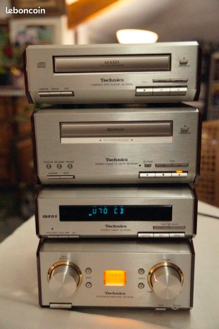 Chaîne HiFi Technics SC-HD560 - CD, Cassette, Tuner, Ampli - Argenté