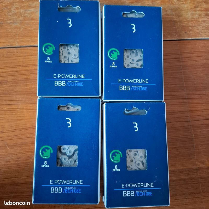 Chaine PowerLine 7 et 8 Vitesses Nickel-nickel avec attache rapide BBB