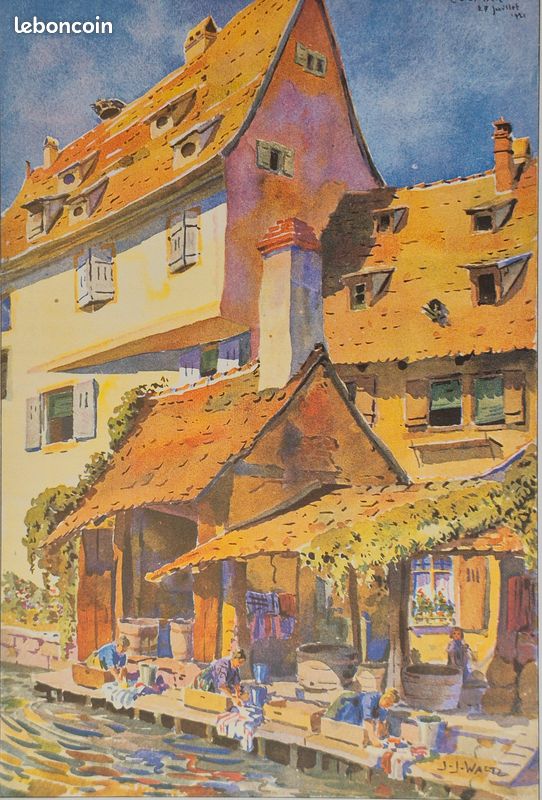 Livre COLMAR EN FRANCE 110 Aquarelles, Dessins, Eaux-Fortes par HANSI - Etat comme NEUF ( Carlos Fischer Alsace Alsatia ) (image 15)