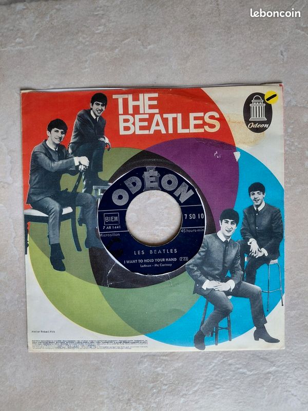 Beatles Lot 7 vinyle 45t vintage années 60 et 70 Pressage France, UK, Belgique etc.. Bon état· (image 19)