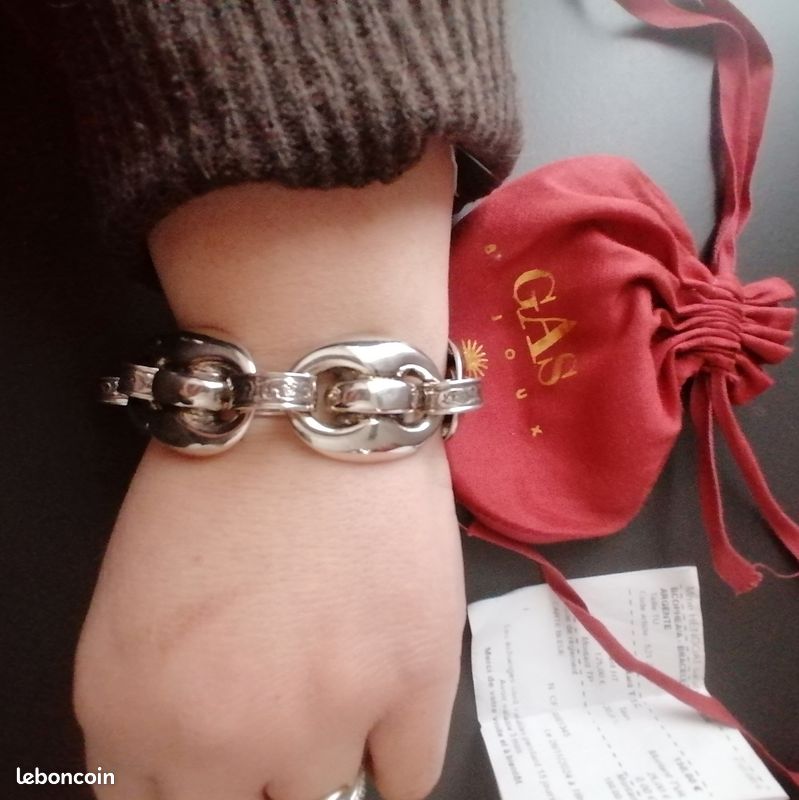 Bracelet Gas Bijoux - Occasion - Bijou Fantaisie Français - Jolie Pièce