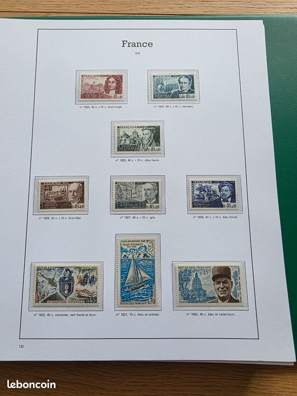 Collection timbres France 1960-1978 COMPLÈTE - 87 pages LUXE - Neufs * sans charnière (image 11)