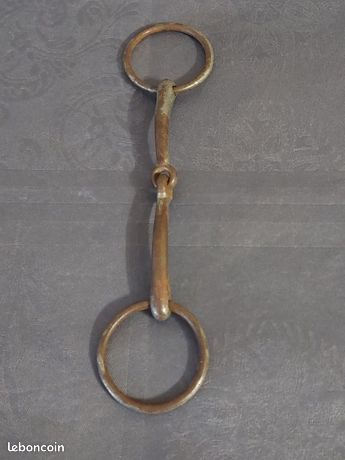 Ancien mors à cheval de troupe, acier, début 1900', composé de 4 éléments - Collection