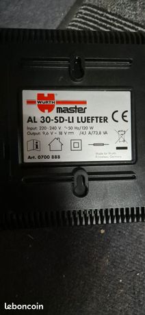 Incarcator WURTH Master AL 30-SD-LI LUEFTER 9,6v la 18v