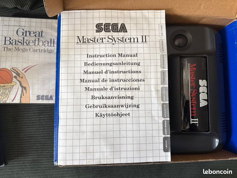 Sega Master System 2 + câbles + boîte + 3 jeux - Jeux vidéo