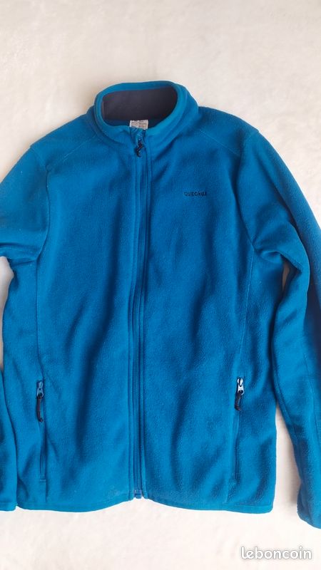 Gilet polaire enfant 8-9 ans bleu-vert (image 3)
