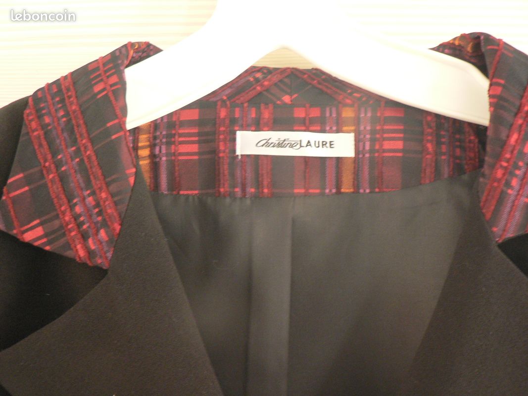 Veste Noire élégante Christine Laure Taille 44 - Coupe Classique, Doublure Polyester
