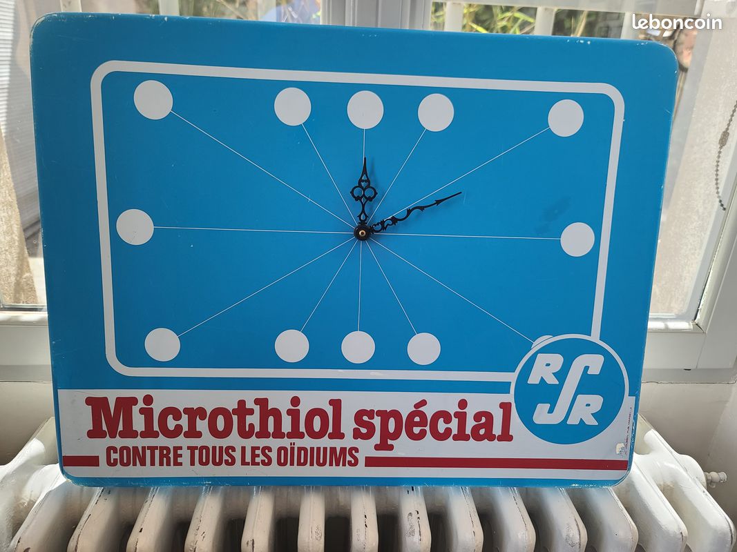 Horloge publicitaire vintage Microthiol spécial #HOMR (image 2)
