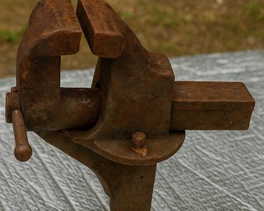 Ancien étau D'établi En Fonte, Solide Et Fonctionnel – Idéal Atelier Mécanique