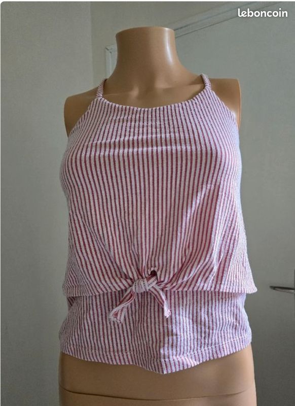 Débardeur Rose Vintage Y2K Taille S - Style Rétro Années 90/2000 - Occasion Très Bon état