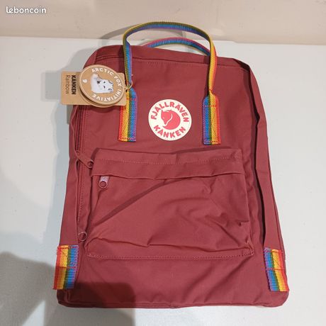 Sac à Dos Fjällräven Kånken Enfants – Rouge – Polyester – Occasion En Bon état
