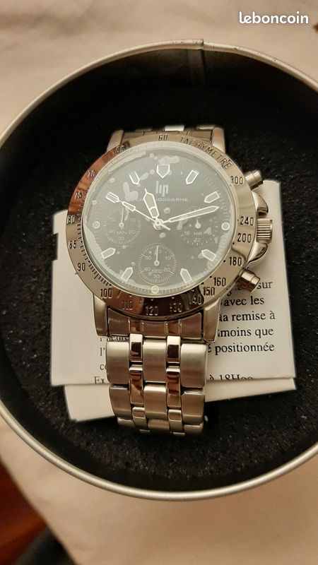 Cadran De Montre LIP Vintage - Diamètre 28,55 Mm - Métal - Occasion Pour Collection Ou Restauration