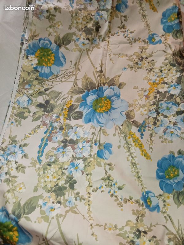 Tissu Décoratif Vintage Romanex De Boussac - Dessin Pierre Jean Clain - France