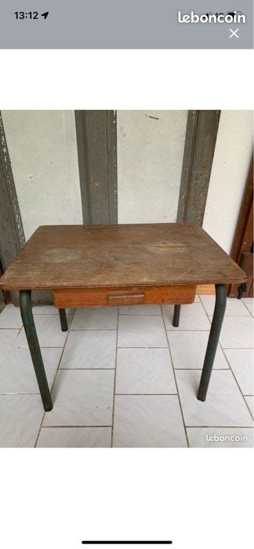 Bureau vintage ecolier (image 1)