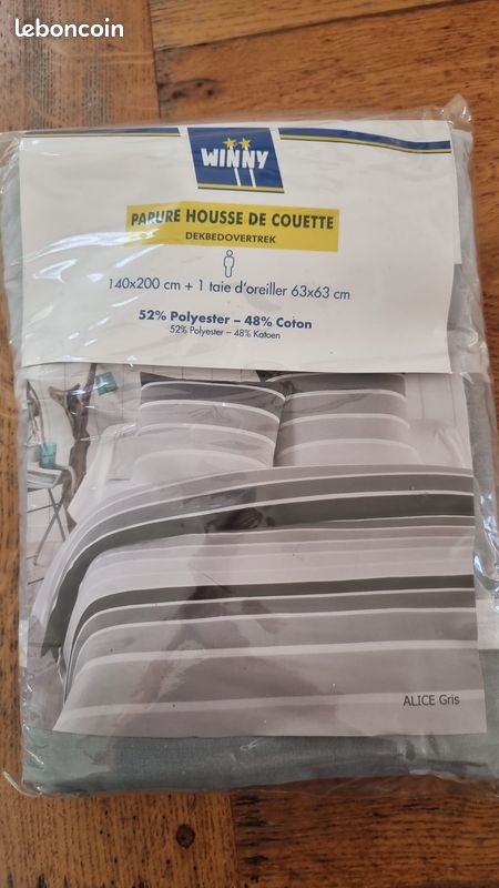 Parure couette 1 personne (image 1)