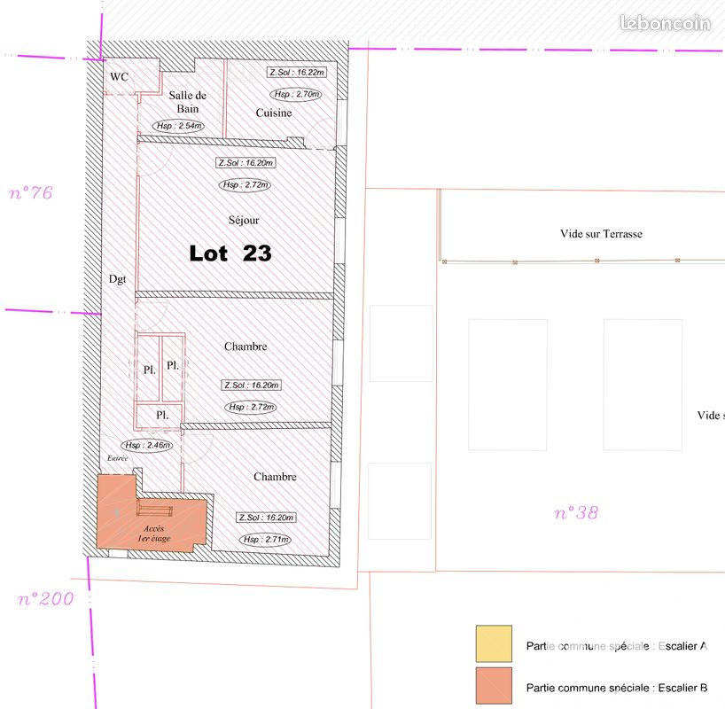 Appartement 3 pièces 63 m² · à Limoges · 63 m² · 86 000 €