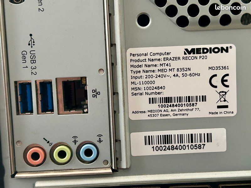 Gamingdator Medion ERAZER RECON P20 - Auktioner online - Nätauktioner